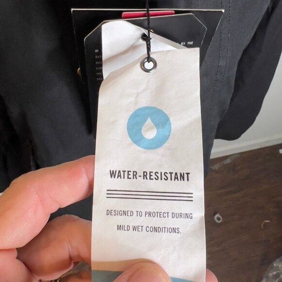 Madewell x Alpha Industries $265 Waxed Cotton Car Coat Black Size M NS730 - Picture 8 of 16